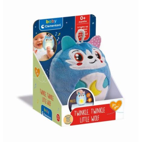 Clementoni - Jucarie lup de plus cu lumina de noapte si sunete pentru relaxare si somn linistit - imagine 7